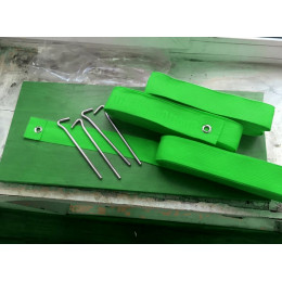 Разметка площадки для волейбола 9х18м - зелёный (ленты)