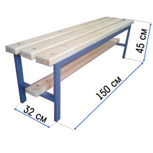 Лавка с вешалкой для спортзала