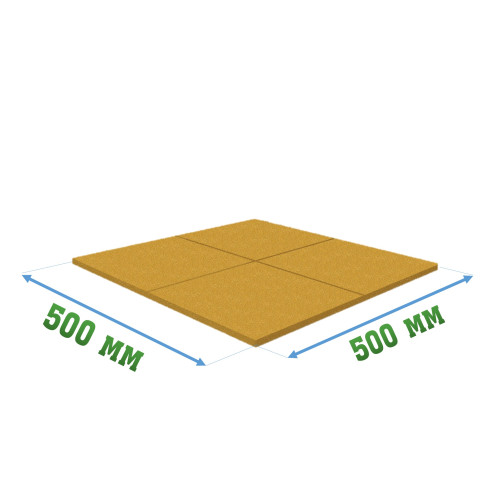 Резиновое покрытие 500x500x30мм Standart