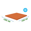 Резиновая покрытие 1000x1000x8мм Ice