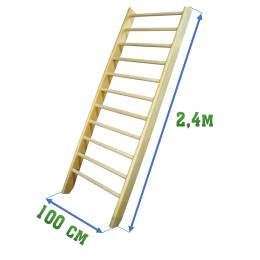 Стенка 2,4х1м (гимнастическая, шведская)