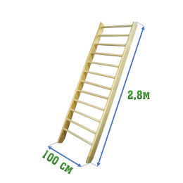 Стенка 2,8х1м (гимнастическая, шведская)