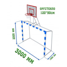 Купить Ворота (Пара) С Баскетбольным Щитом (Оргстекло 10Мм