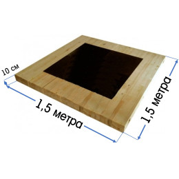 Помост 1,5х1,5х0,1м для гиревого спорта 