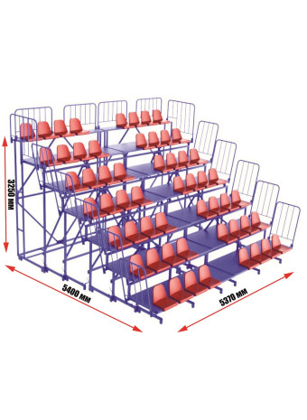 Спортивные трибуны: основные типы, размеры и требования к безопасности